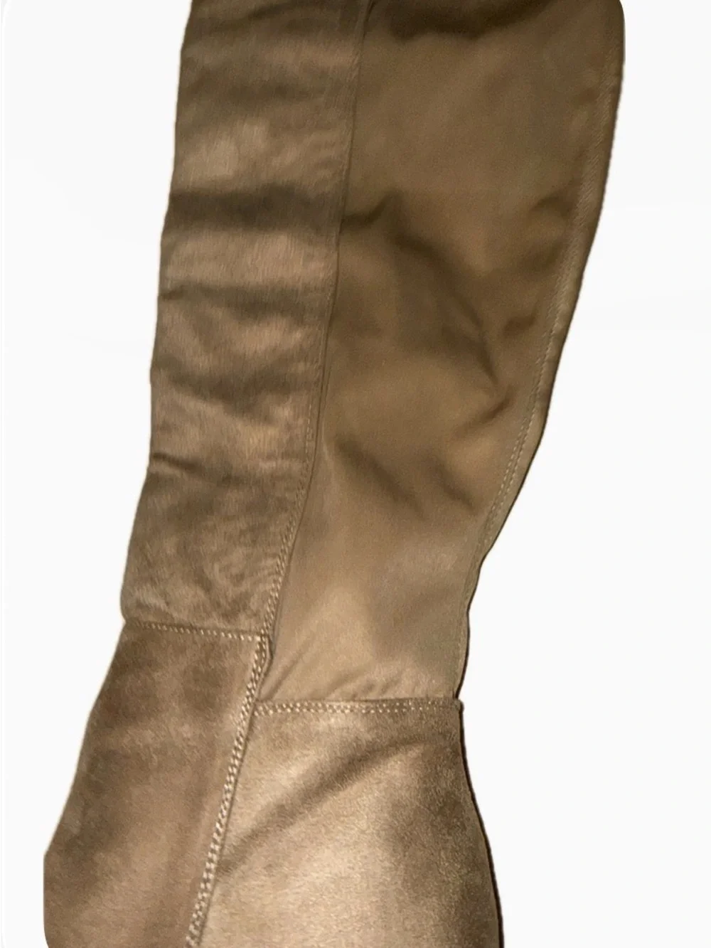 Chinese Laundry over the knee Taupe Suede Block Heel Boots NWT